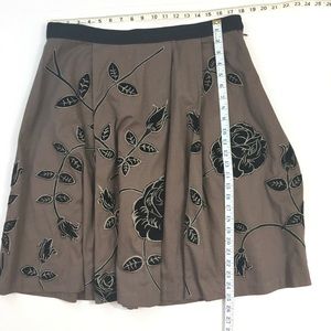 Anthropologie Skirts - Anthropologie Odille Rose Embroidered Skirt Anthropologie Skirts - Anthropologie Odille Rose Embroidered Skirt